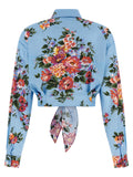Dolce & Gabbana Blue Cotton Blouse
