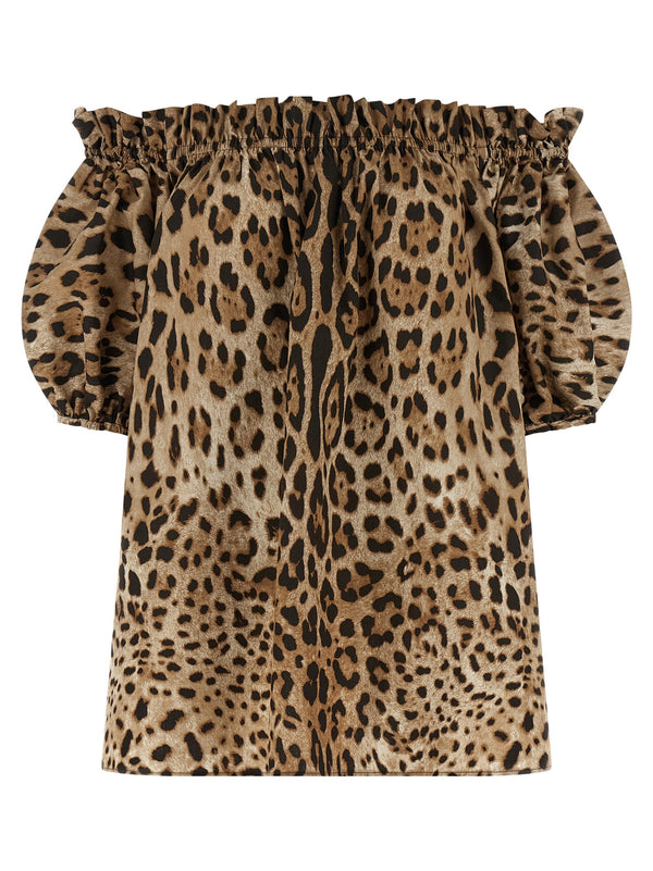 Dolce & Gabbana Brown Cotton Shirt