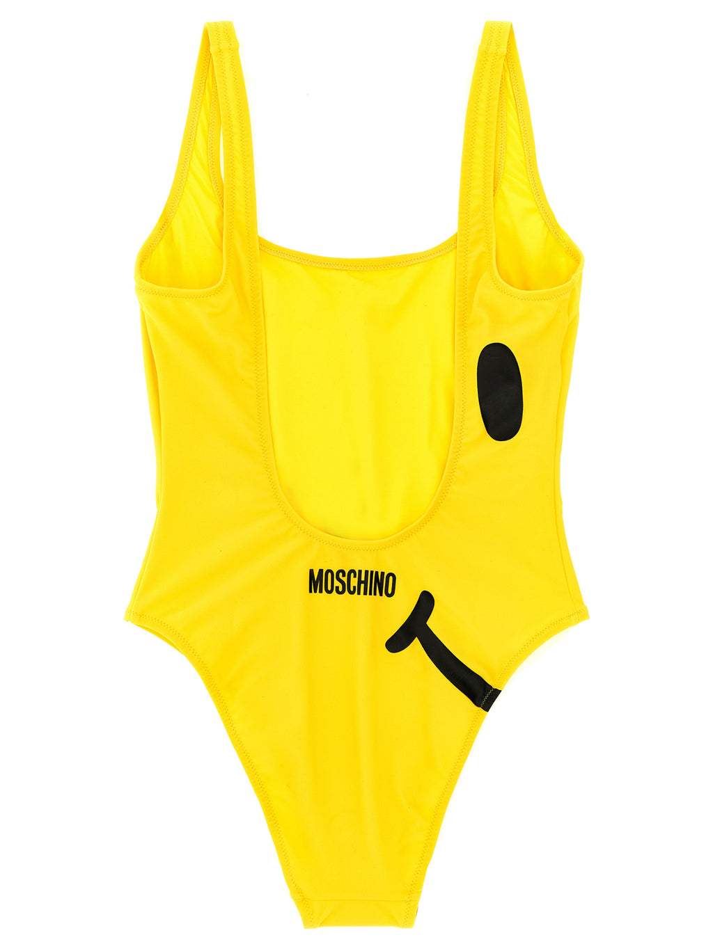 Moschino Bicolor Polyamide One-Piece Swimsuit