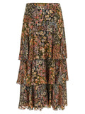 Valentino Garavani Multicolor Silk Midi Skirt