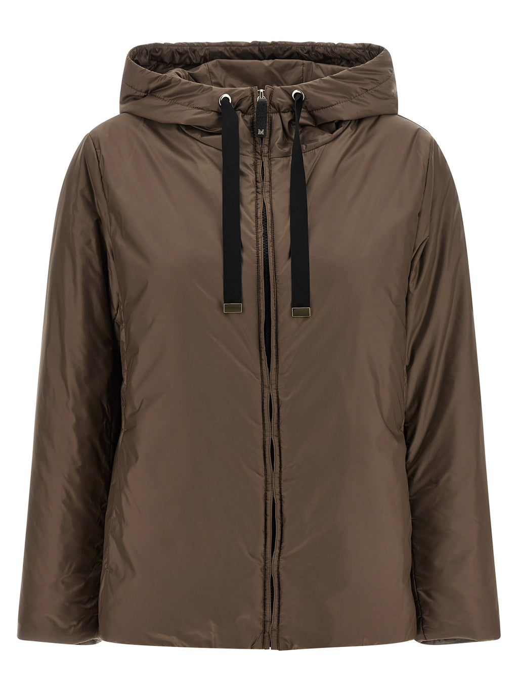Max Mara Brown Polyester Full-Length Jacket
