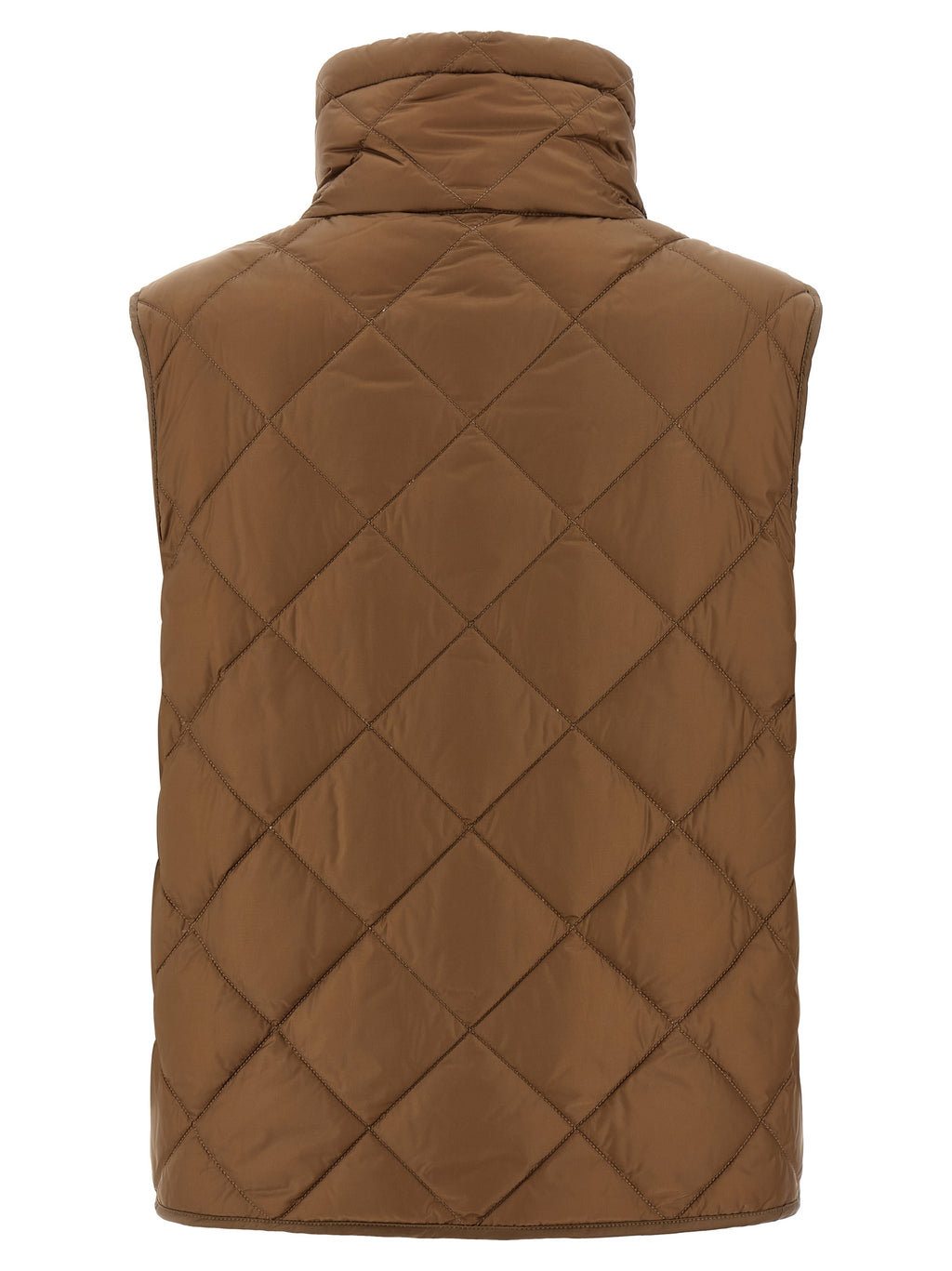 Max Mara Brown Polyamide Sleeveless Jacket