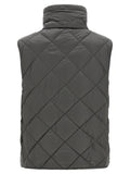 Max Mara Gray Polyamide Sleeveless Jacket