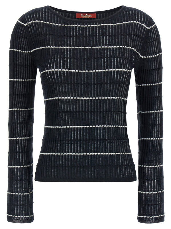Max Mara Blue Silk Cardigan