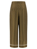 Max Mara Bicolor Silk Casual Pants