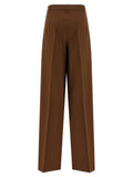 Max Mara Brown Virgin Wool Casual Pants
