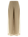 Max Mara Beige Silk Casual Pants