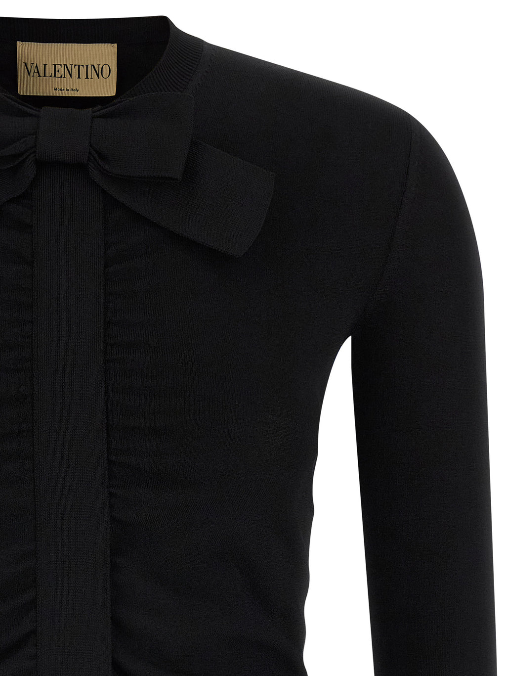 Valentino Garavani Black Viscose Cardigan