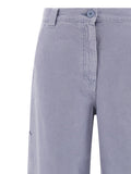Max Mara Purple Cotton Casual Pants