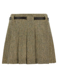 Ferragamo Multicolor Linen Long Skirt