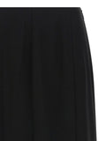 Valentino Garavani Black Silk Midi Skirt