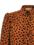 Valentino Garavani Orange Silk Blouse