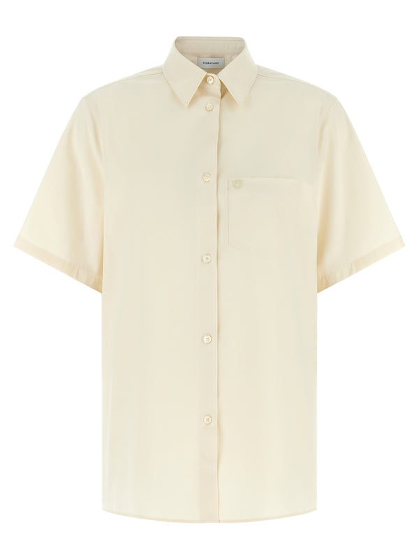 Ferragamo Beige Cotton Blouse