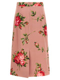 Dolce & Gabbana Multicolor Silk Midi Skirt