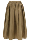 Max Mara Bicolor Polyester Midi Skirt