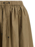 Max Mara Bicolor Polyester Midi Skirt