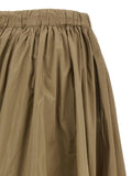 Max Mara Bicolor Polyester Midi Skirt