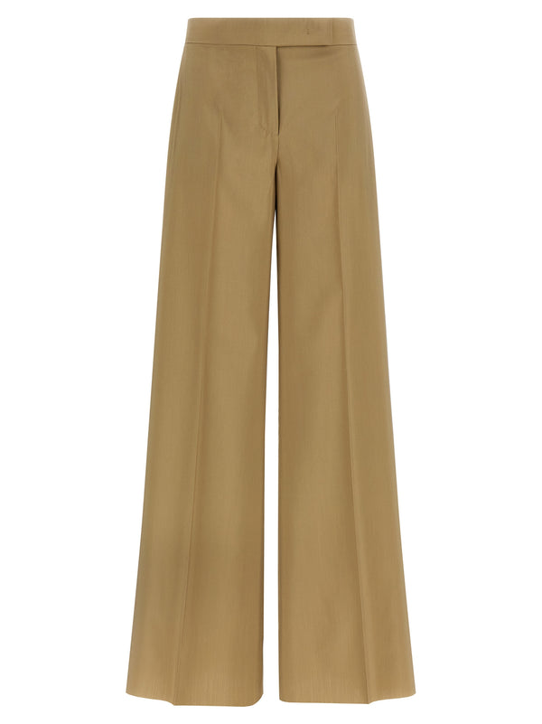 Max Mara Beige Virgin Wool Dress Pants