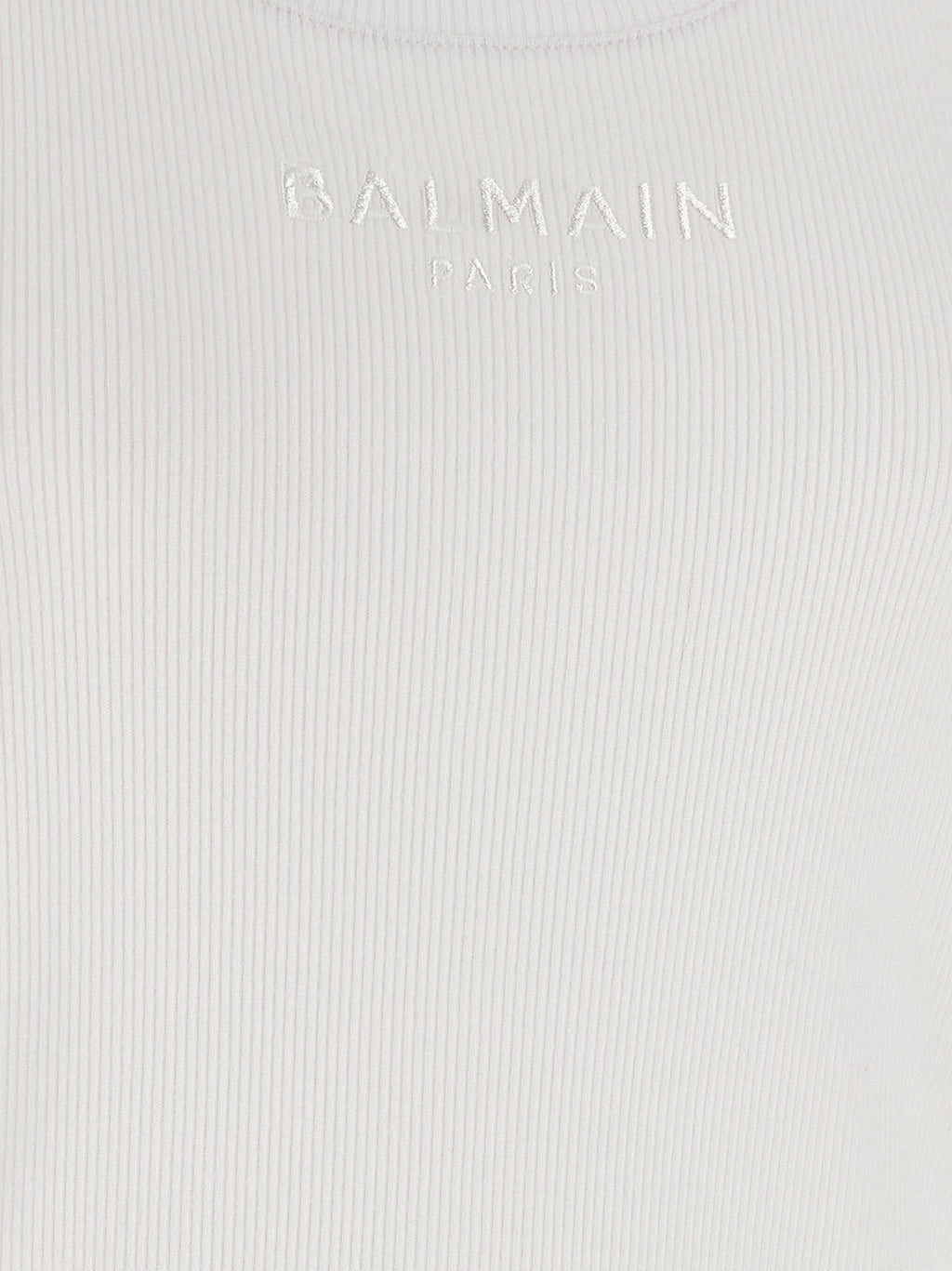 Balmain White Cotton Tank Tops