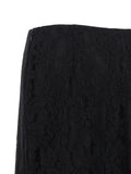 Valentino Garavani Black Cotton Midi Skirt