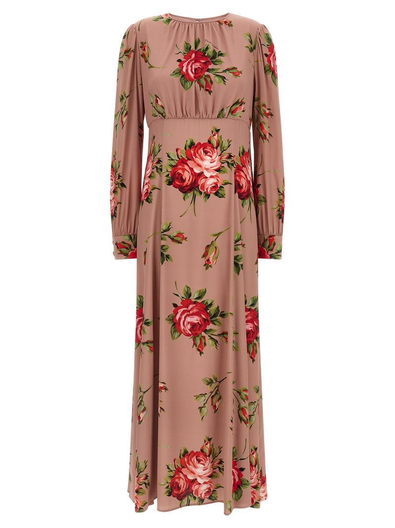 Dolce & Gabbana Multicolor Silk Long Dress