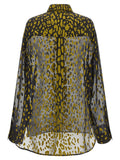 Ferragamo Brown Silk Blouse