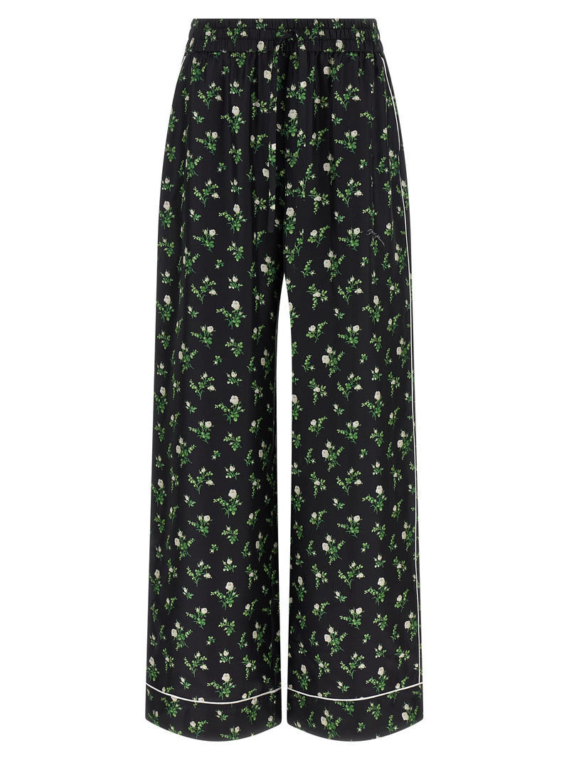 Dolce & Gabbana Black Silk Casual Pants