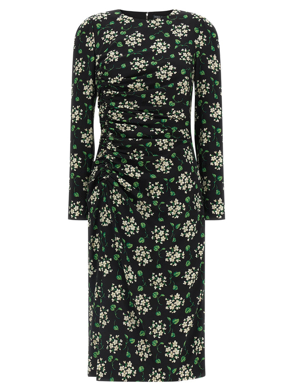 Dolce & Gabbana Black Synthetic Midi Dress
