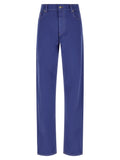 Versace Blue Cotton Straight-Leg Jeans