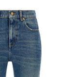 Golden Goose Blue Cotton Flared Jeans