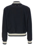 Golden Goose Blue Virgin Wool Bomber