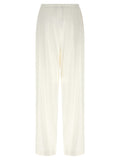 Max Mara White Linen Casual Pants