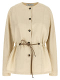Max Mara Beige Linen Blazer