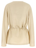 Max Mara Beige Linen Blazer