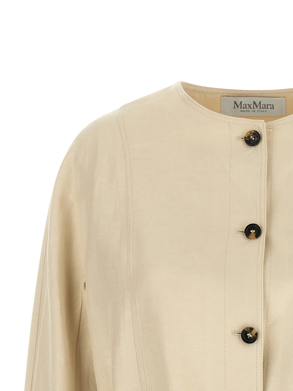 Max Mara Beige Linen Blazer