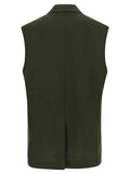 Max Mara Bicolor Linen Sleeveless Jacket