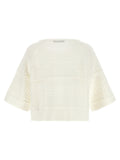 Max Mara White Cotton Cardigan