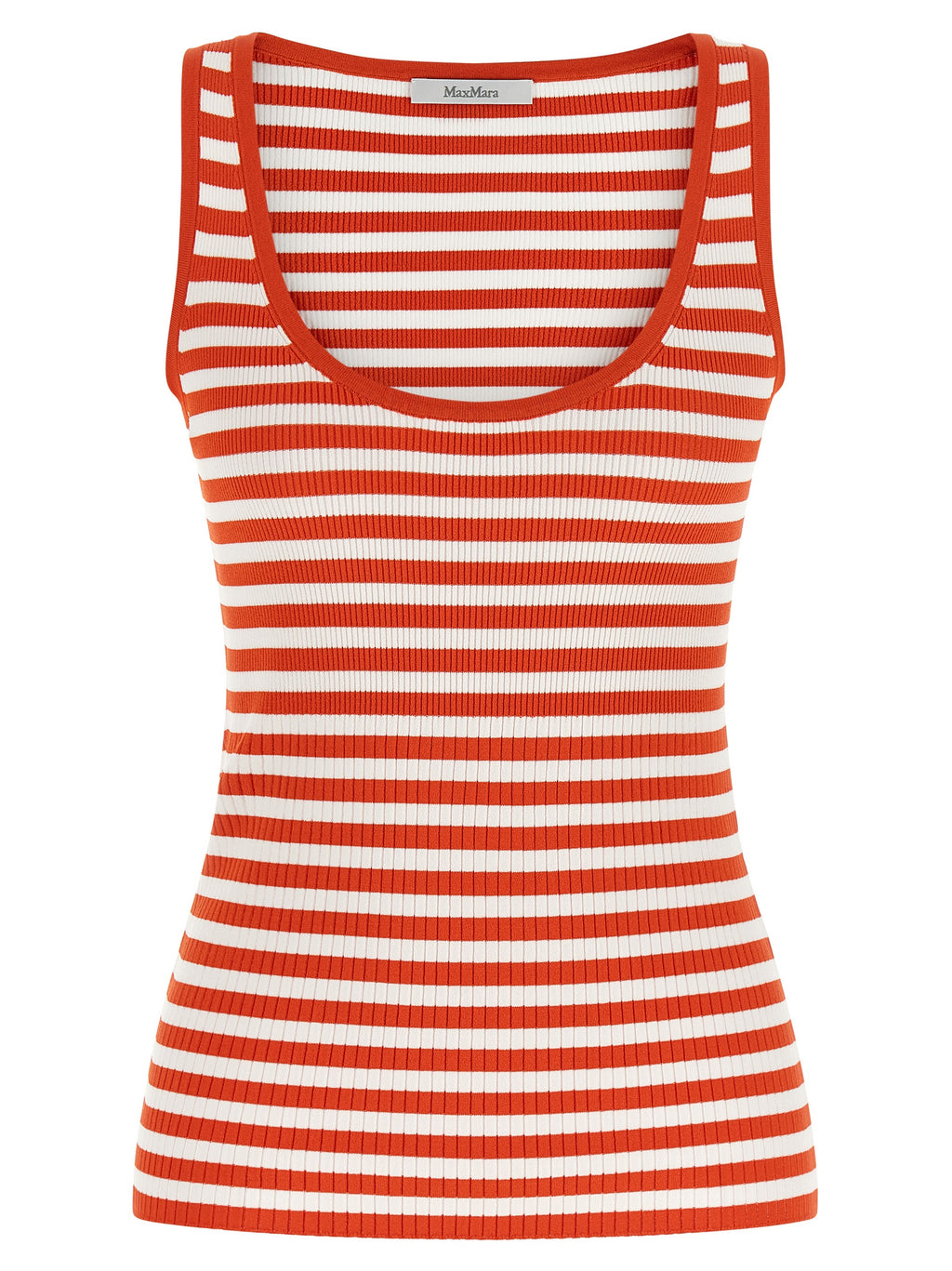 Max Mara Multicolor Viscose Sleeveles T-Shirt