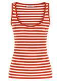 Max Mara Multicolor Viscose Sleeveles T-Shirt