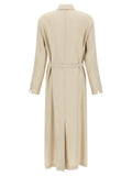 Max Mara Beige Linen Long Dress