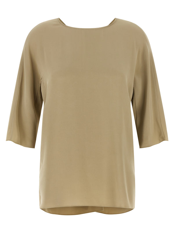Max Mara Beige Silk Blouse
