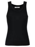 Max Mara Black Virgin Wool Sleeveles T-Shirt