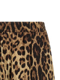 Dolce & Gabbana Brown Silk Bermuda Shorts