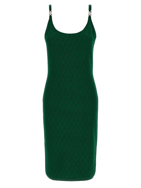 Versace Bicolor Viscose Midi Dress