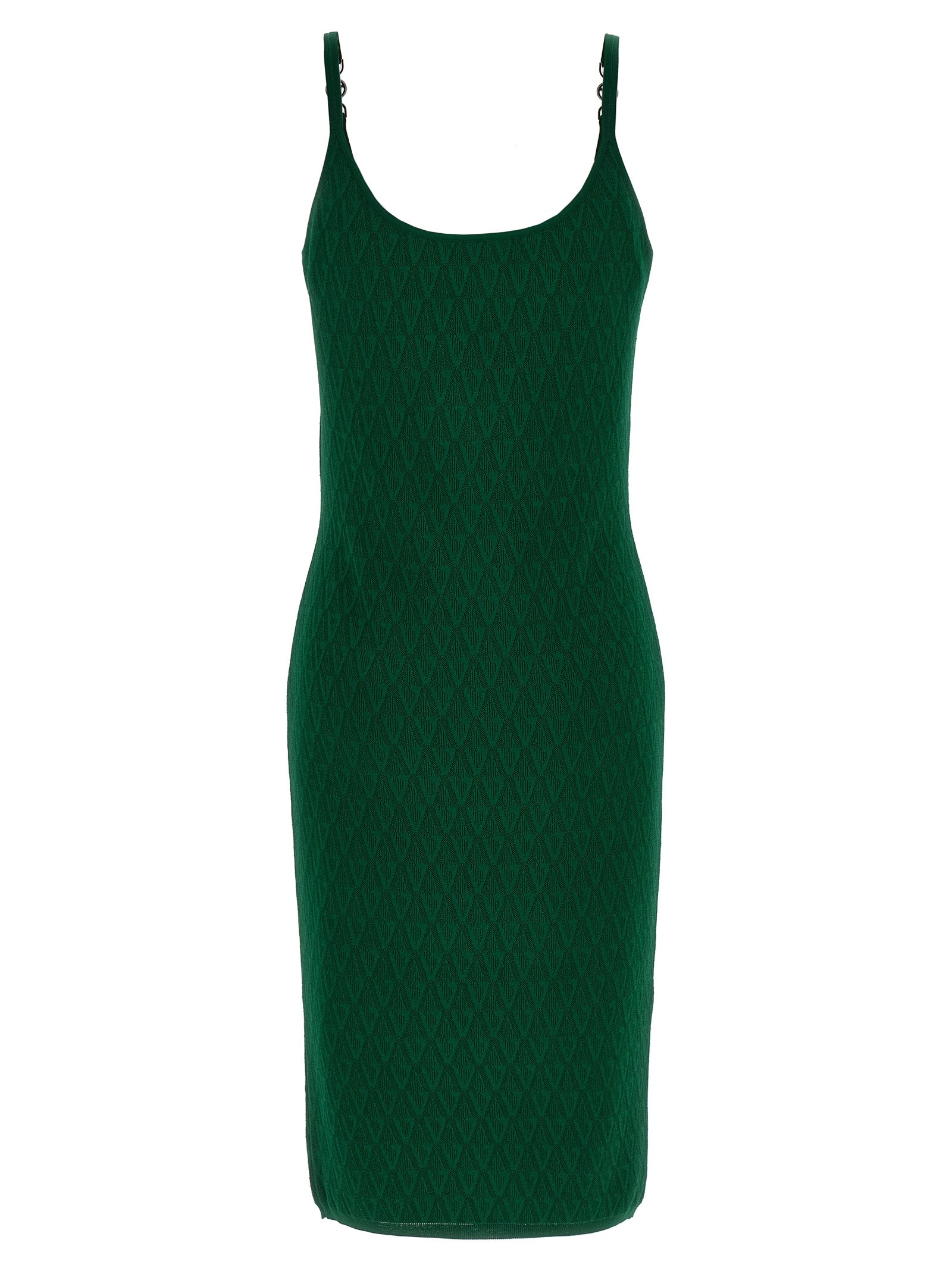 Versace Bicolor Viscose Midi Dress