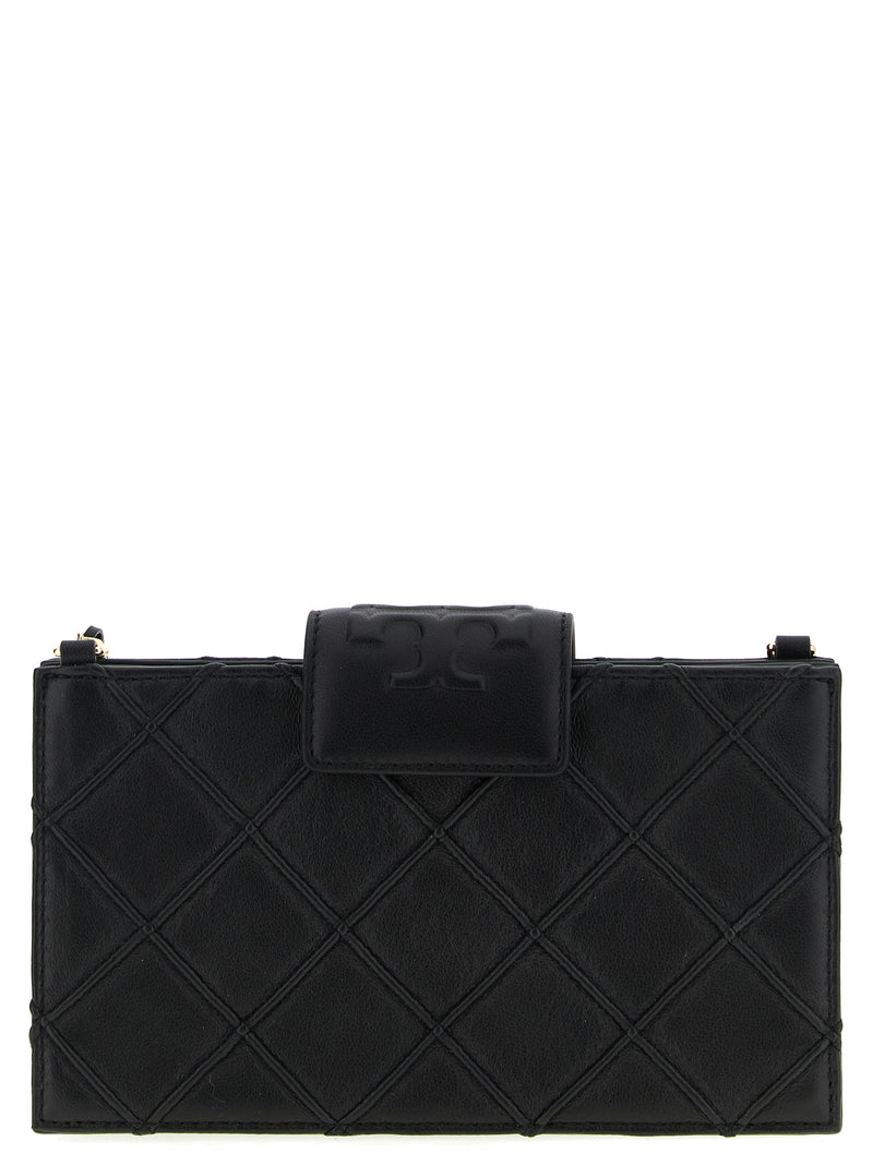 Tory Burch Black Lamb Leather Cardholder