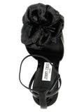 Jimmy Choo Black Leather Stiletto Heel Sandals