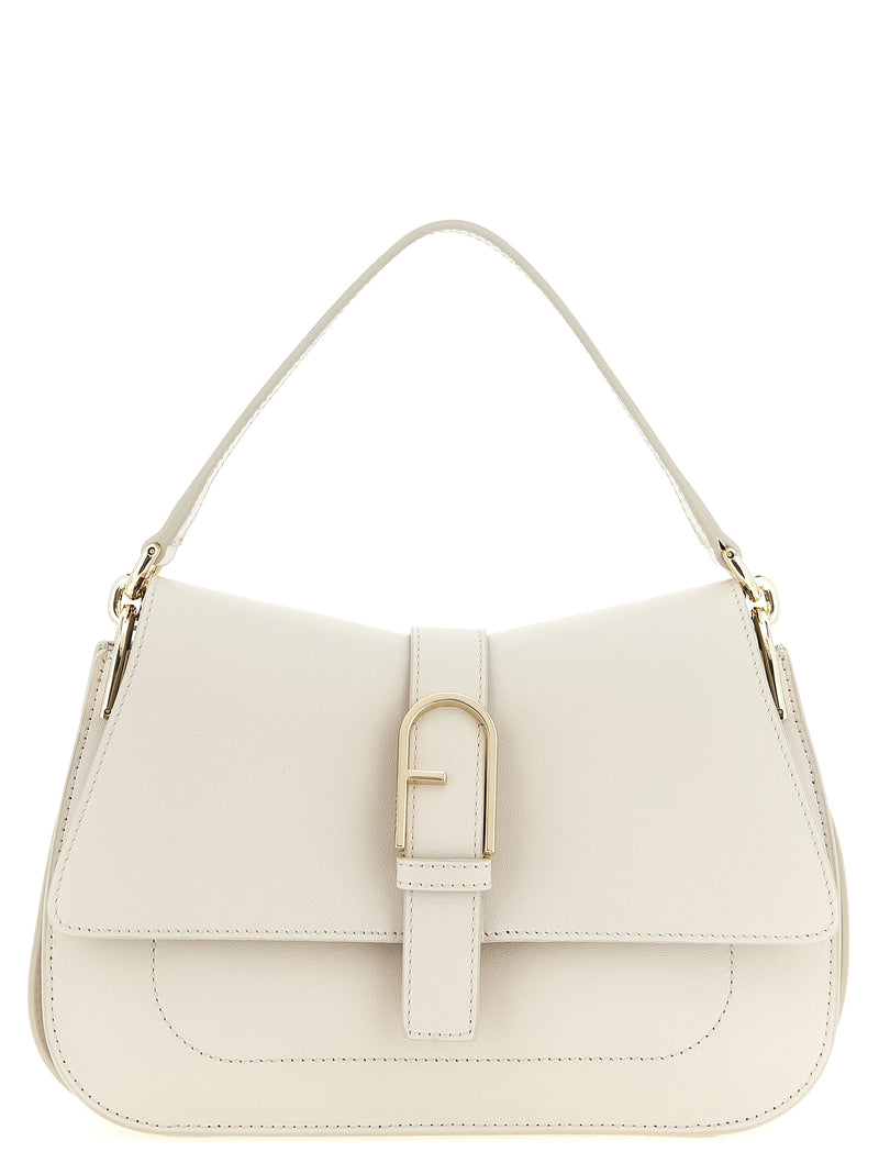 Furla Beige Calfskin Shoulder Bag