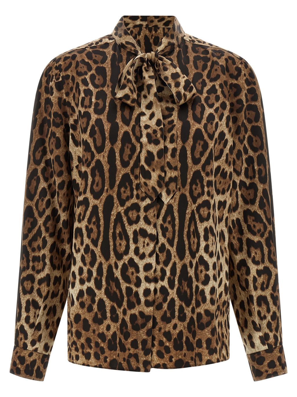 Dolce & Gabbana Brown Silk Blouse