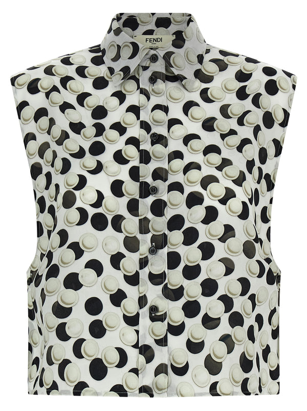 Fendi Multicolor Silk Pattern Shirt